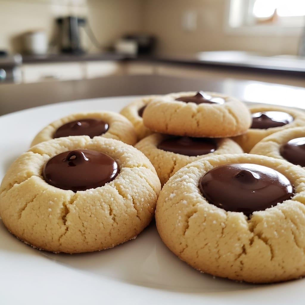 Chocolate Thumbprint Cookies