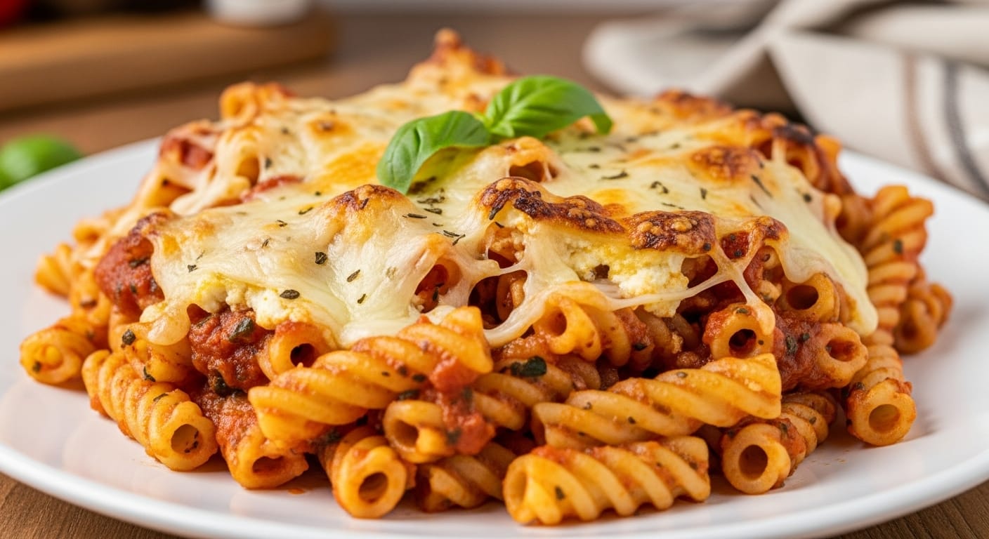 One-Pan No-Boil Baked Ziti