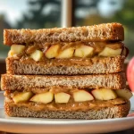 Apple Peanut Butter Sandwiches