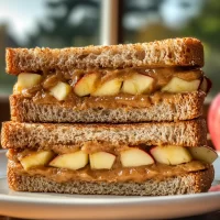 Apple Peanut Butter Sandwiches
