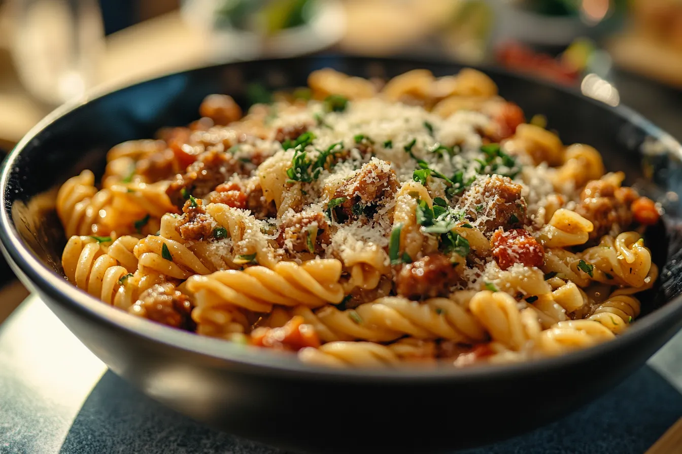 Cajun Sausage & Pepper Pasta