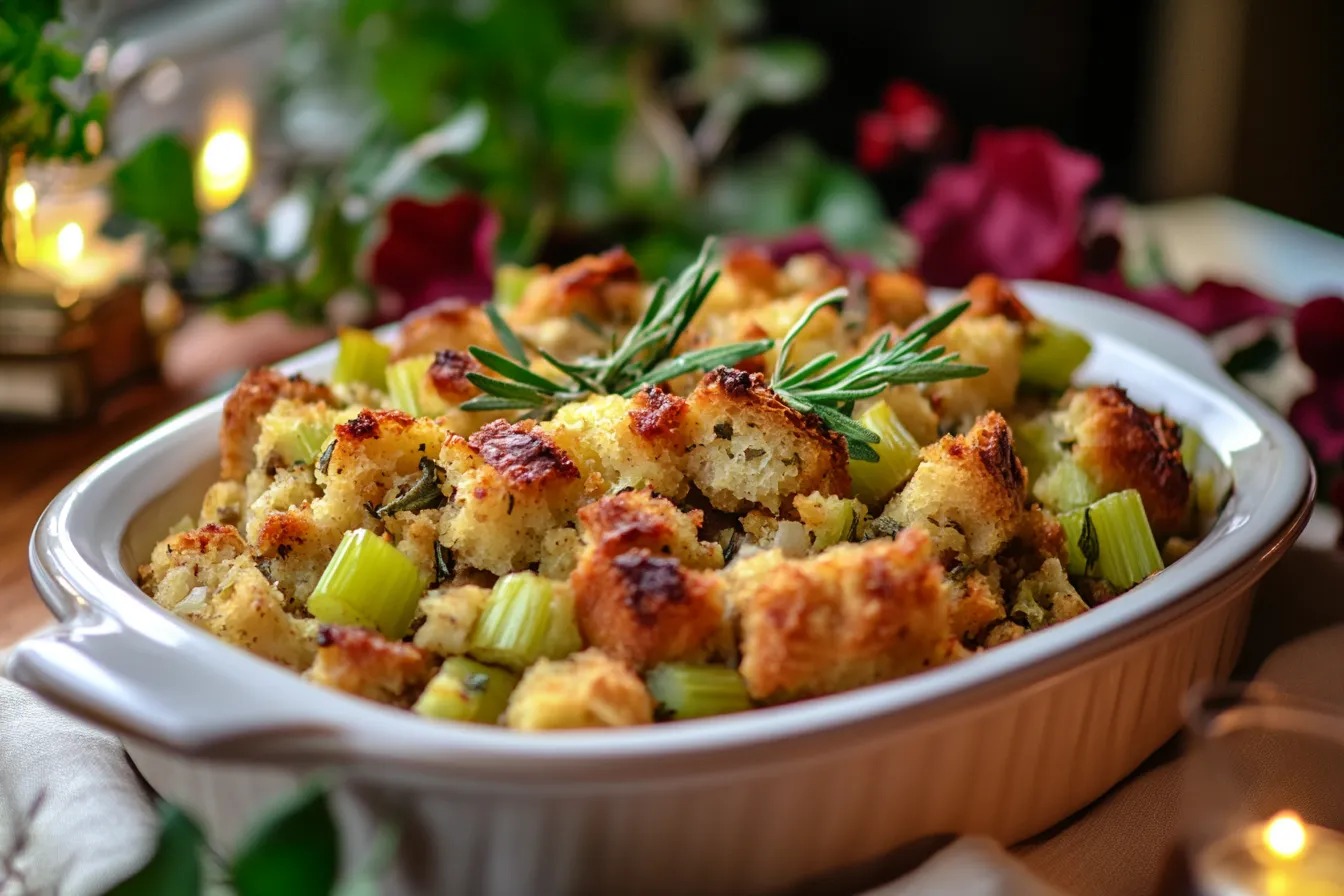 Classic Homemade Stuffing with Sage and Celery