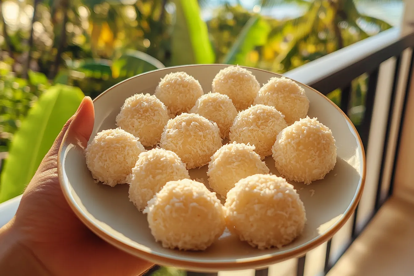 Coconut Macaroon Snowballs
