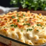 Creamy Alfredo Baked Ziti