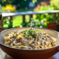 Deliciously Easy Creamy Ground Turkey Stroganoff Recipe Creamy Ground Turkey Stroganoff