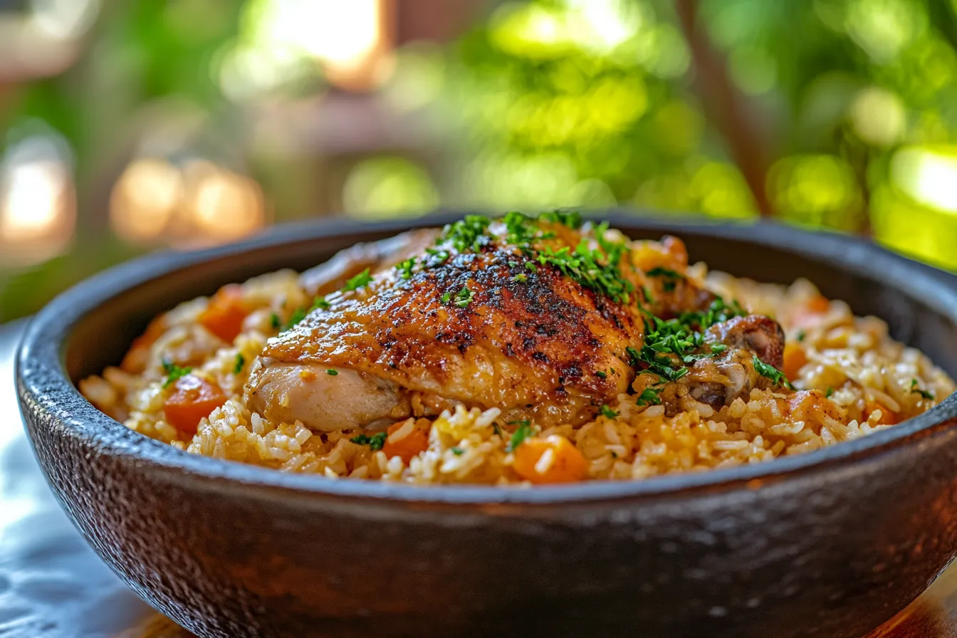 Creamy Smothered Chicken and Rice
