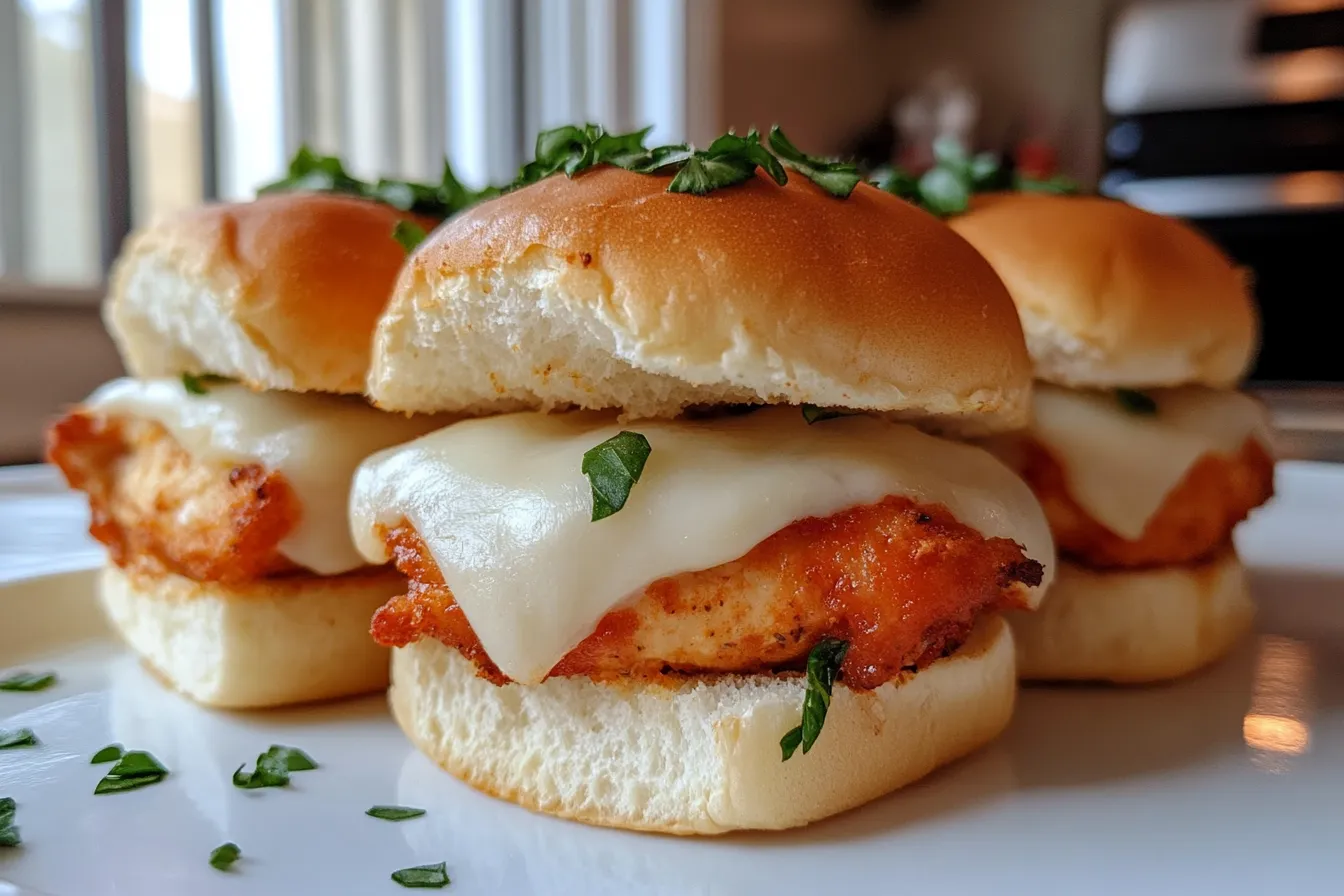 Easy Chicken Parmesan Sliders