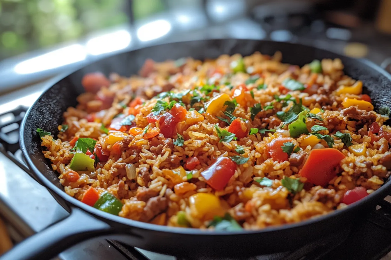 Easy Taco Rice Skillet
