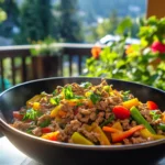 Fast Ground Turkey Stir Fry