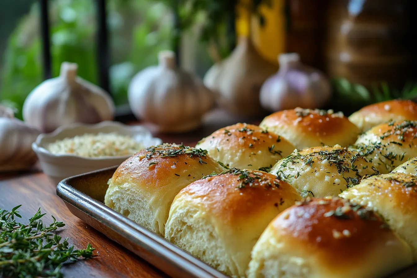 Garlic Herb Dinner Rolls