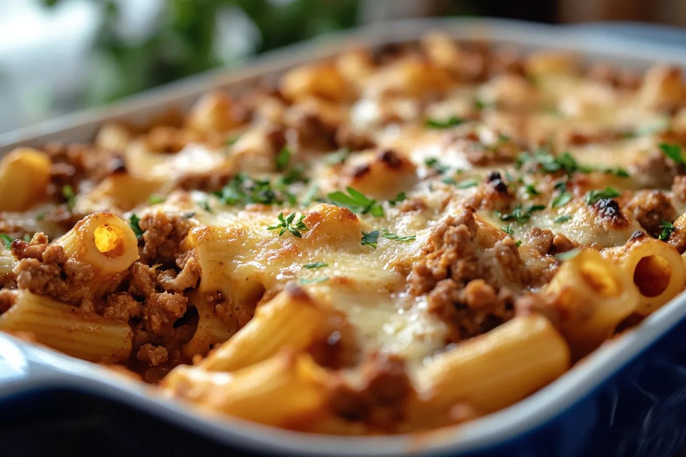 Ground Turkey Pasta Bake