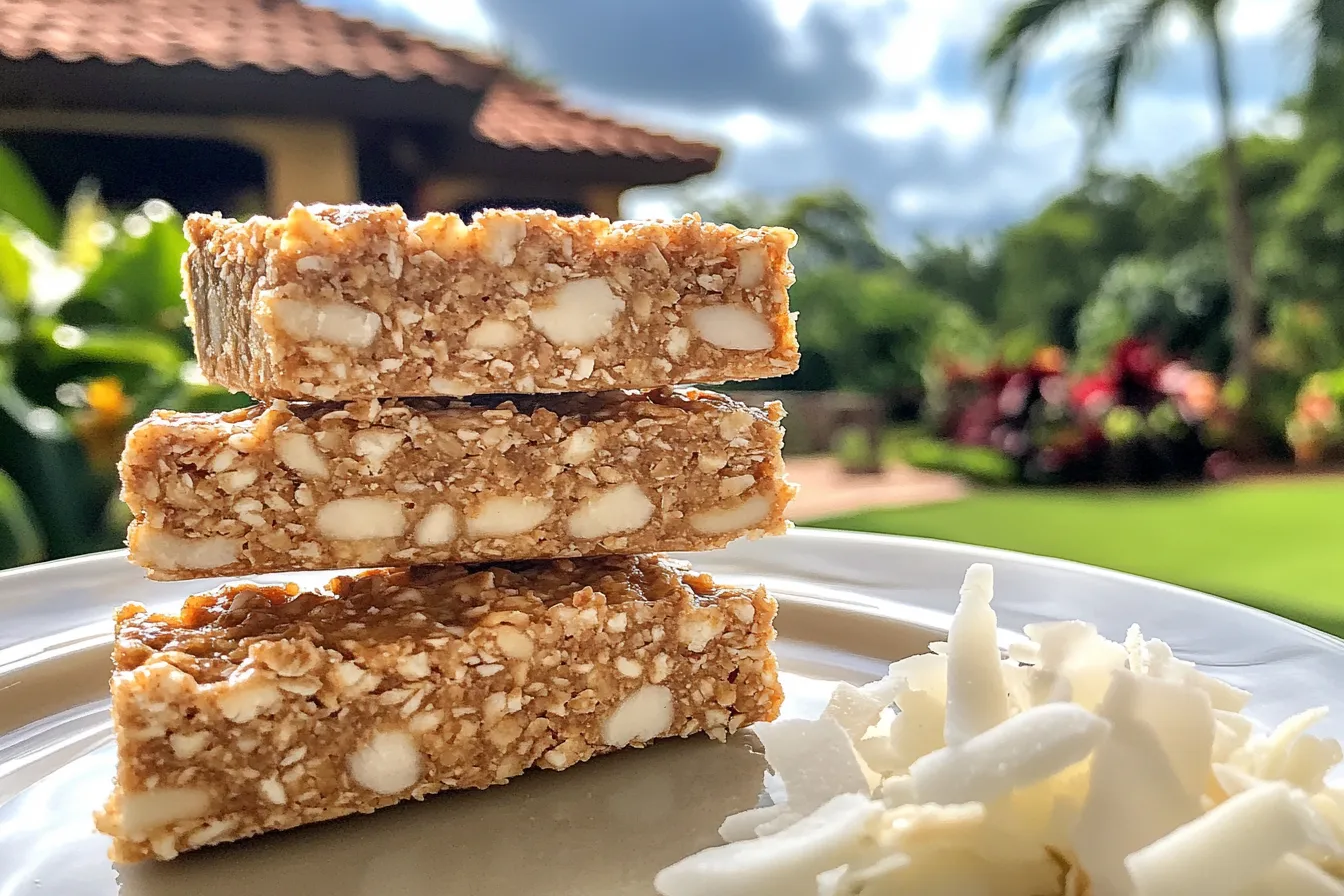 No-Bake Coconut Almond Protein Bars