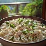 One-Pot Chicken Alfredo Rice