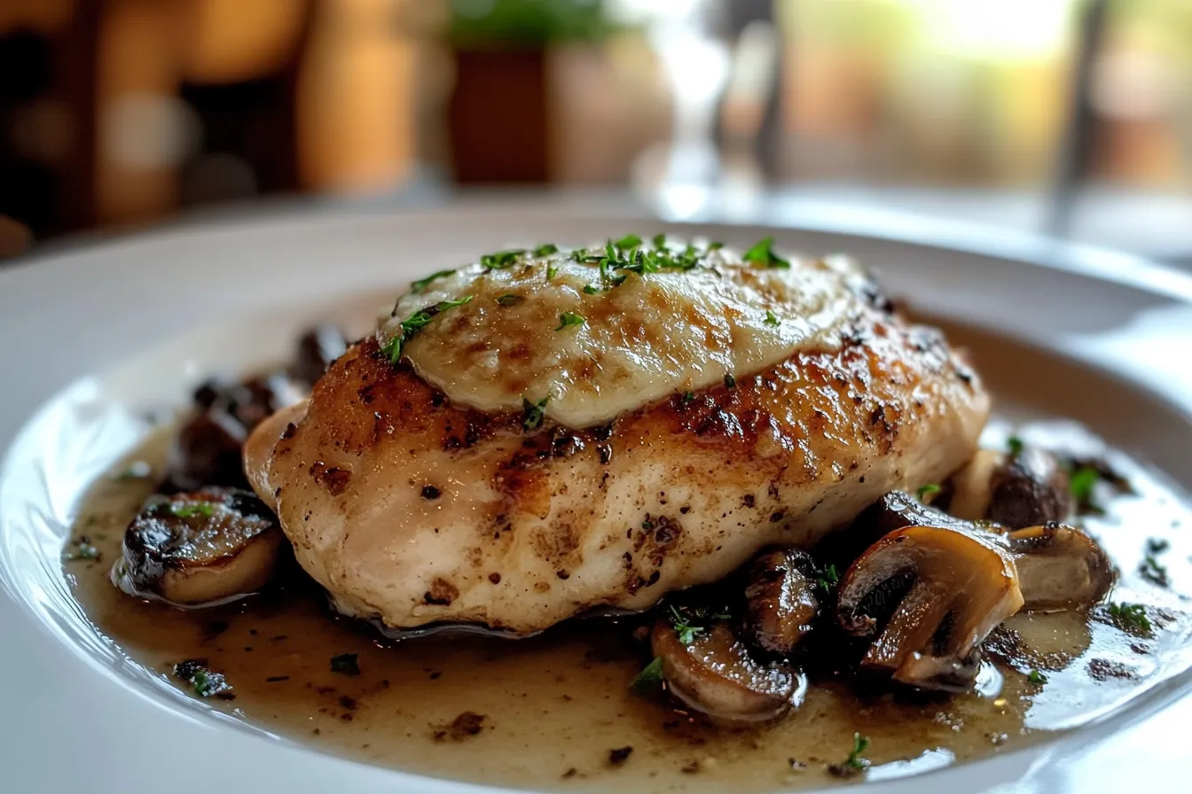 Parmesan Chicken and Mushrooms