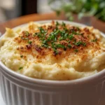 Parmesan Roasted Mashed Cauliflower