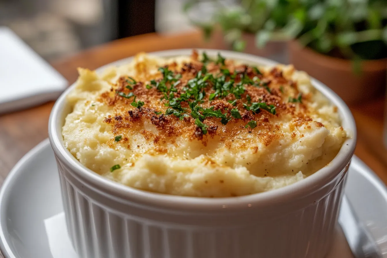Parmesan Roasted Mashed Cauliflower