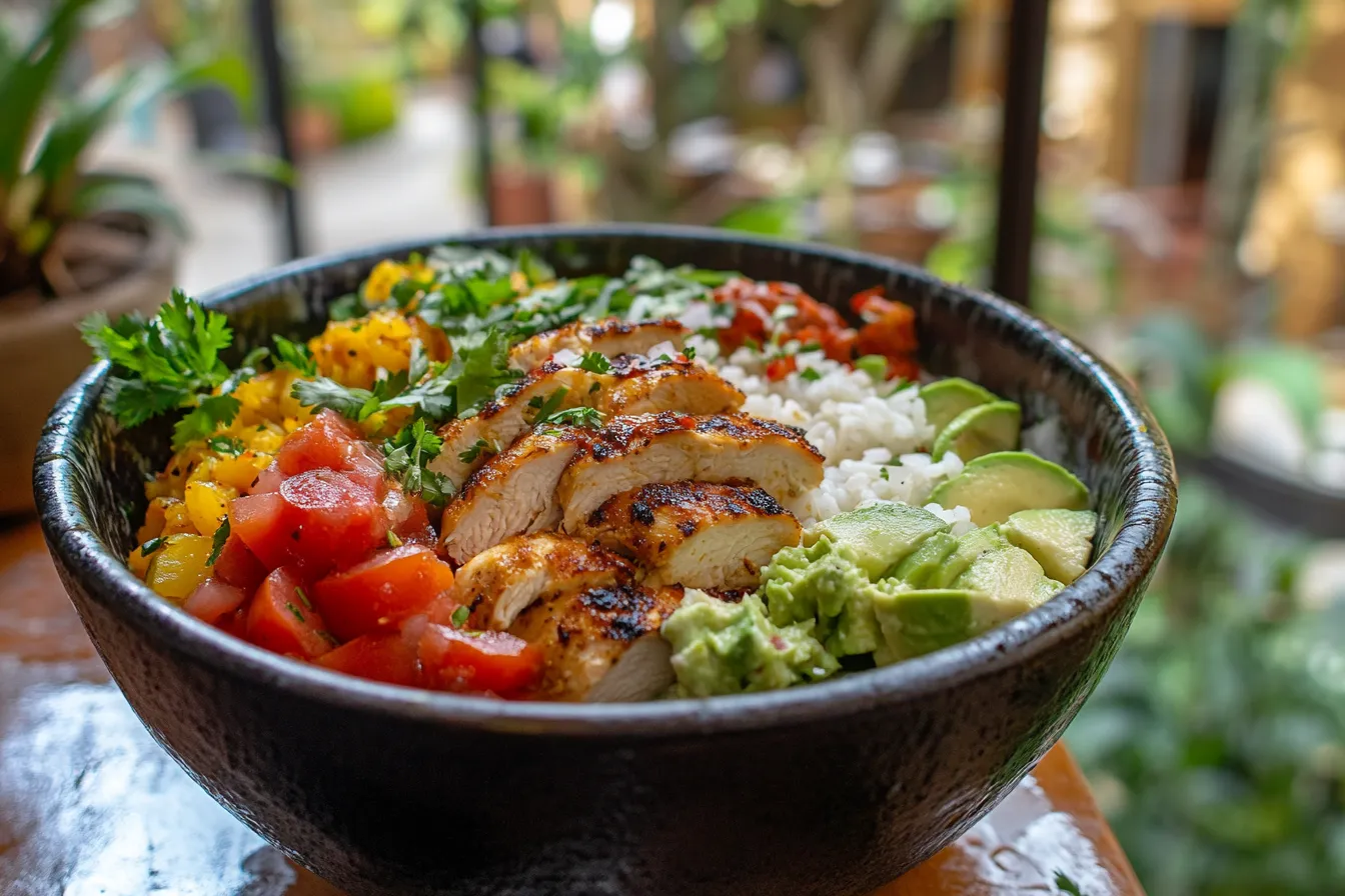 Pollo Loco Inspired Chicken Rice Bowl