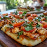 Quick BBQ Chicken Flatbreads