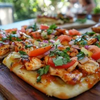Quick BBQ Chicken Flatbreads