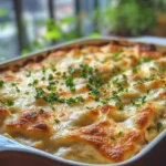 Quick Chicken Alfredo Bake