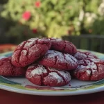 Red Velvet Crinkle Cookies