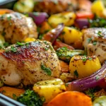 Sheet Pan Garlic Butter Chicken and Veggies
