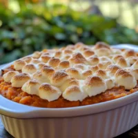 Sweet Potato Casserole with Marshmallow Topping