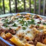 Three-Meat Ziti Casserole