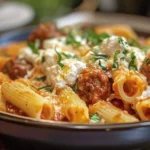 Ziti with Ricotta & Meatballs