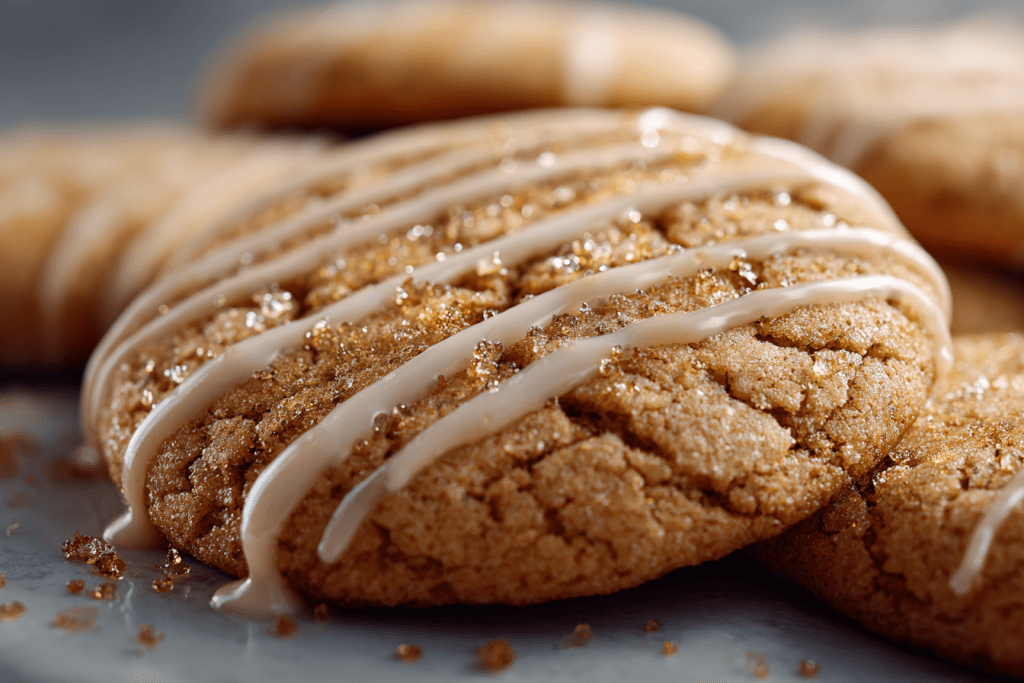 Ginger Sugar Cookies with Cinnamon Glaze
