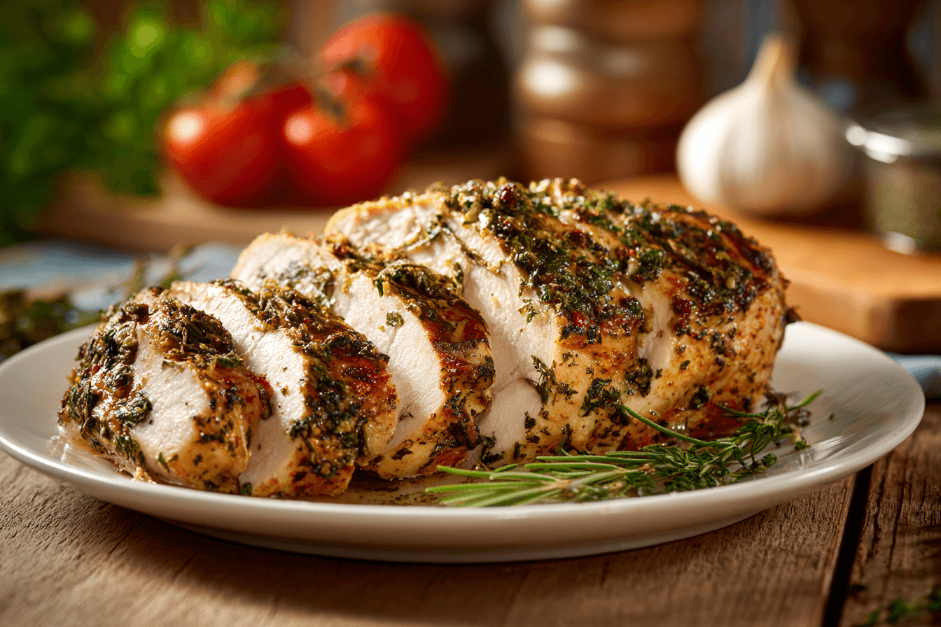 Herb Butter Roasted Turkey Breast