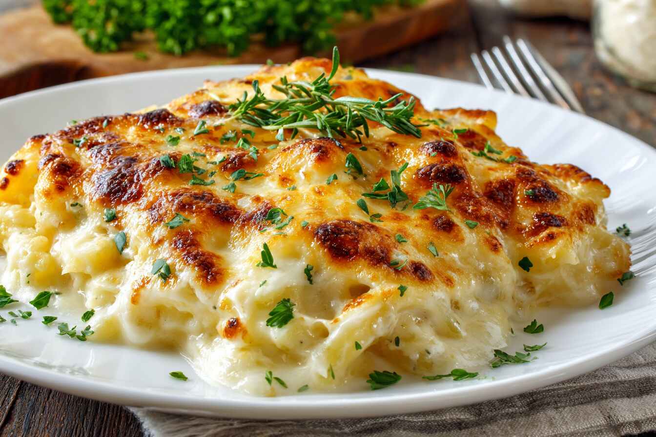 Lazy Alfredo Bake