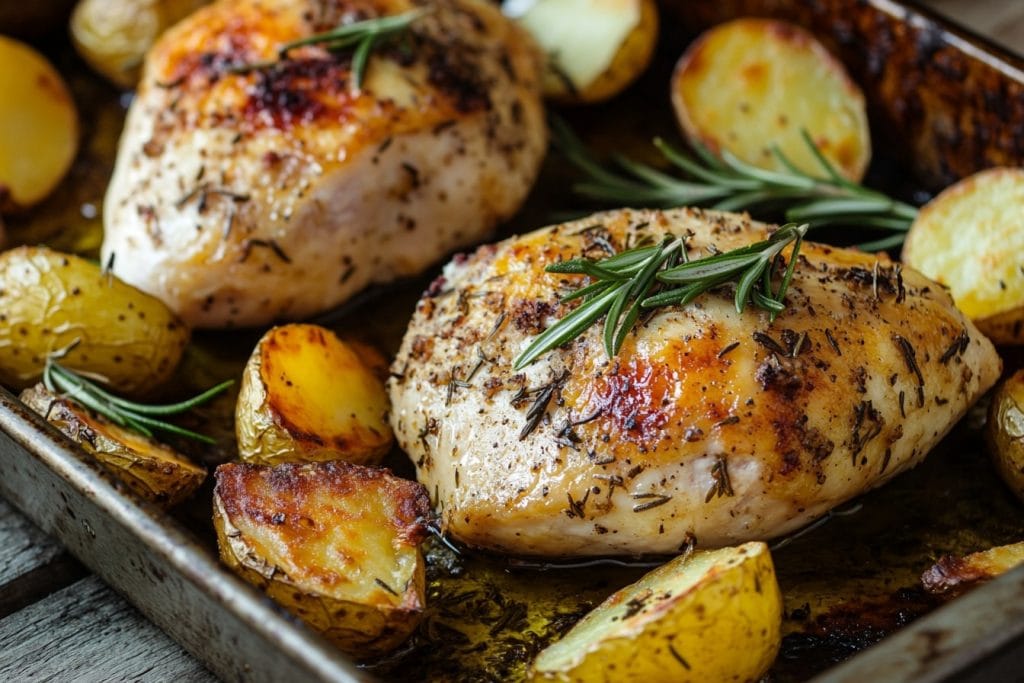 Roasted Chicken Breast with Potatoes