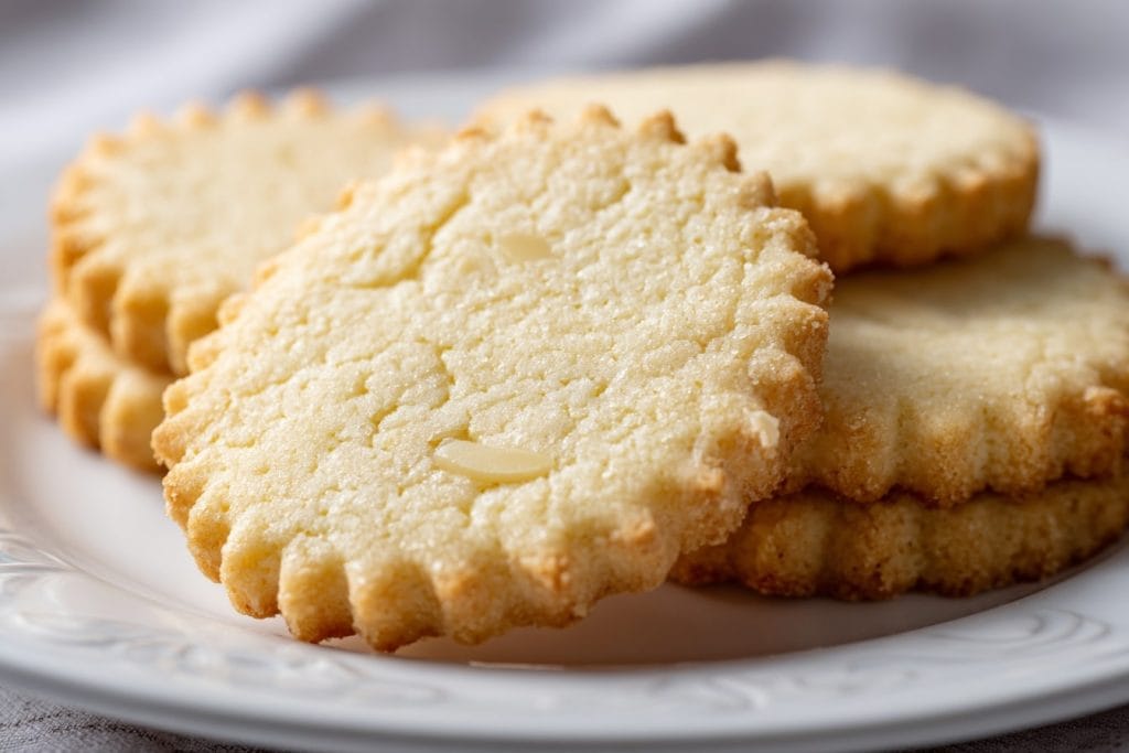 Vanilla Almond Shortbread Cookies