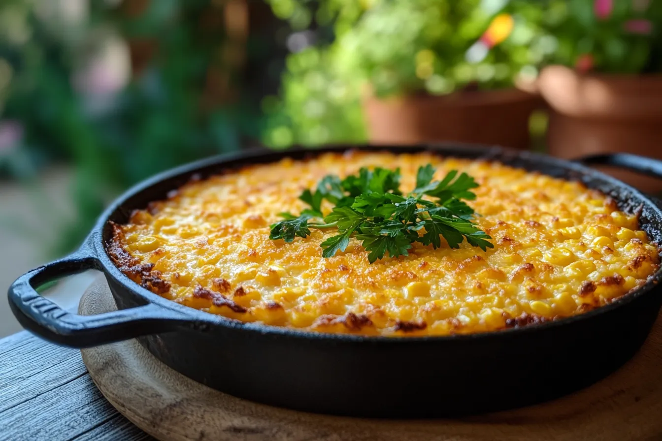 Buttery Skillet Corn Casserole