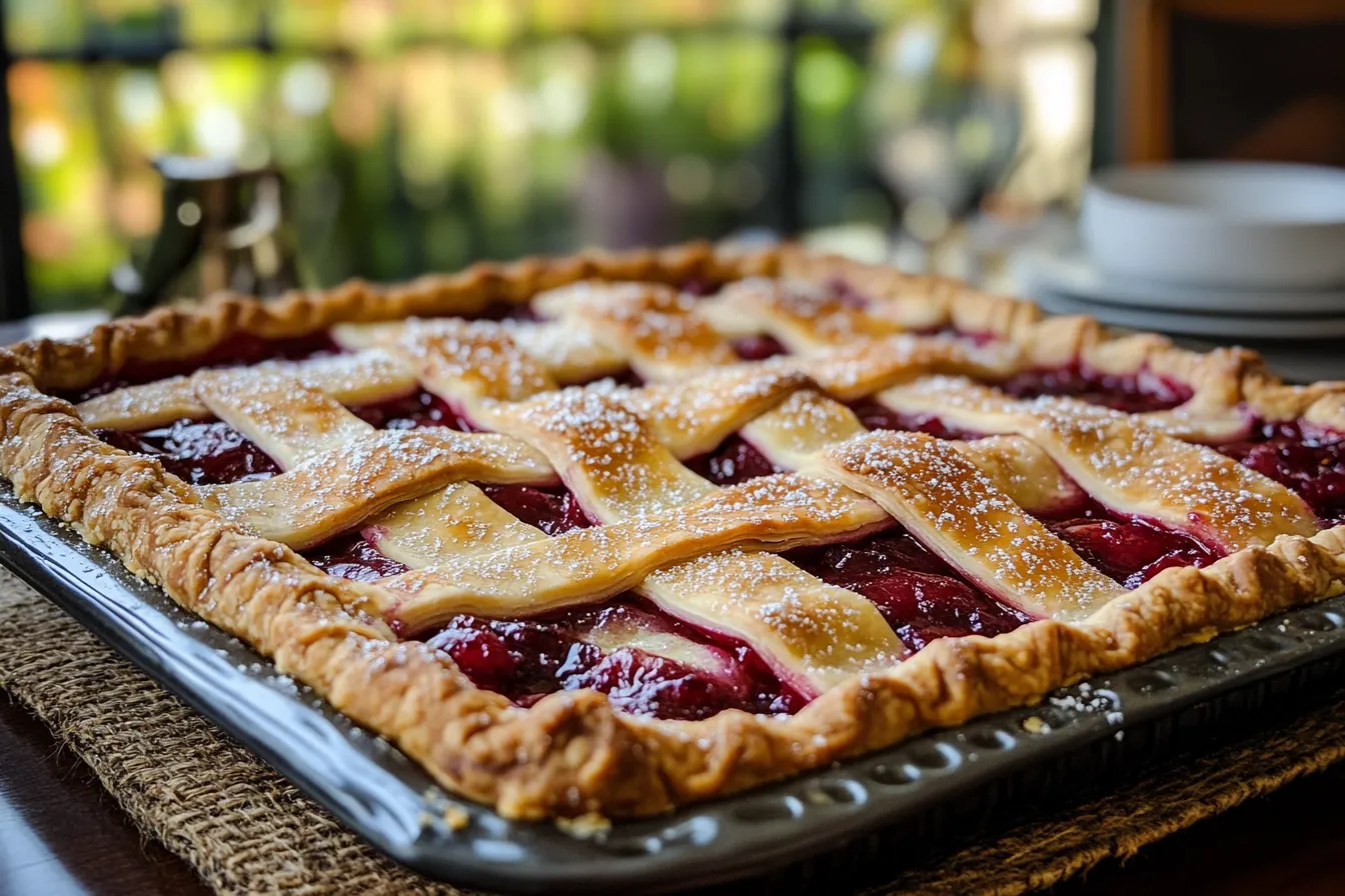 Cranberry Apple Slab Pie