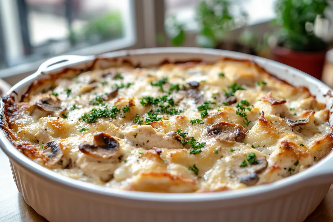 Creamy Mushroom Chicken Bake