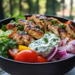 Greek Chicken Bowls with Tzatziki