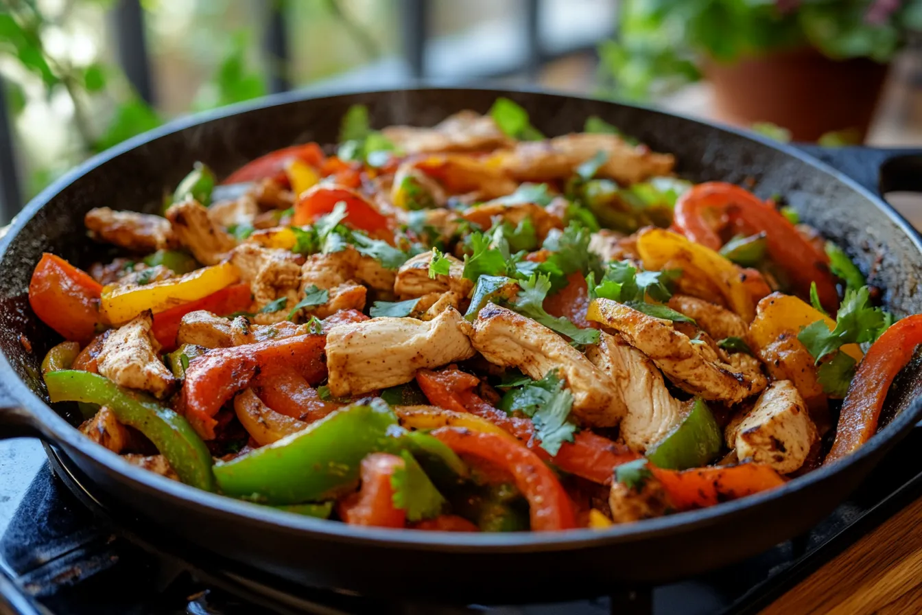 Healthy Chicken Fajita Skillet