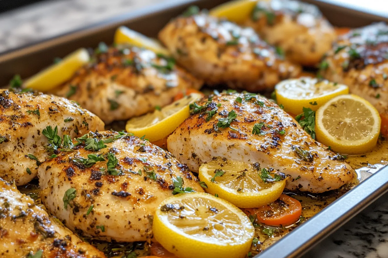 Lemon Herb Sheet Pan Chicken