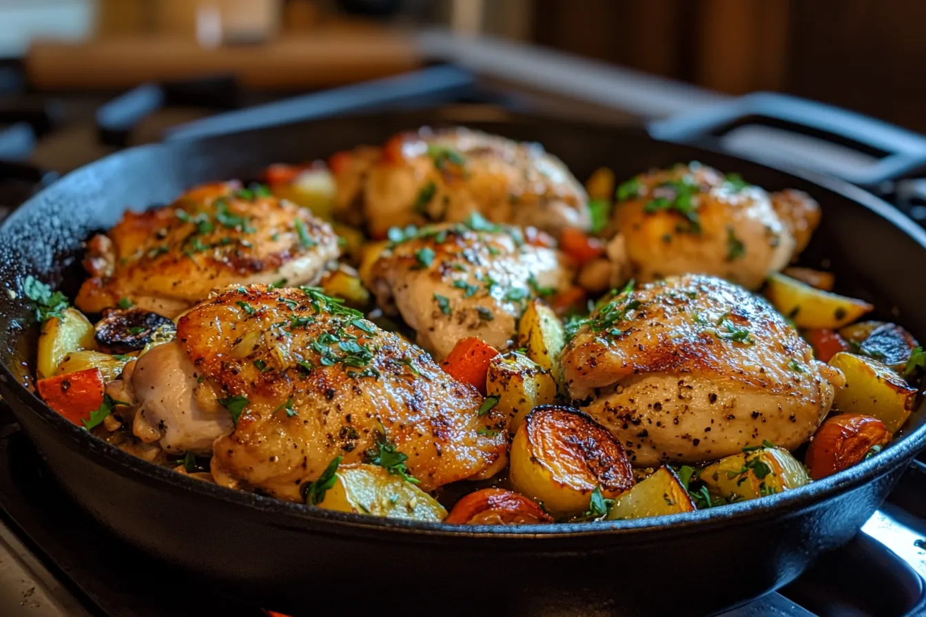 One-Pan Chicken and Veggies