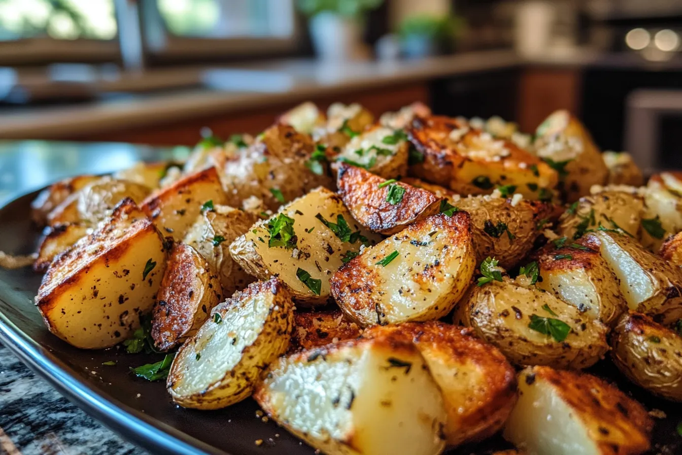 Roasted Garlic Parmesan Potatoes