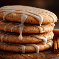 Ginger Sugar Cookies with Cinnamon Glaze