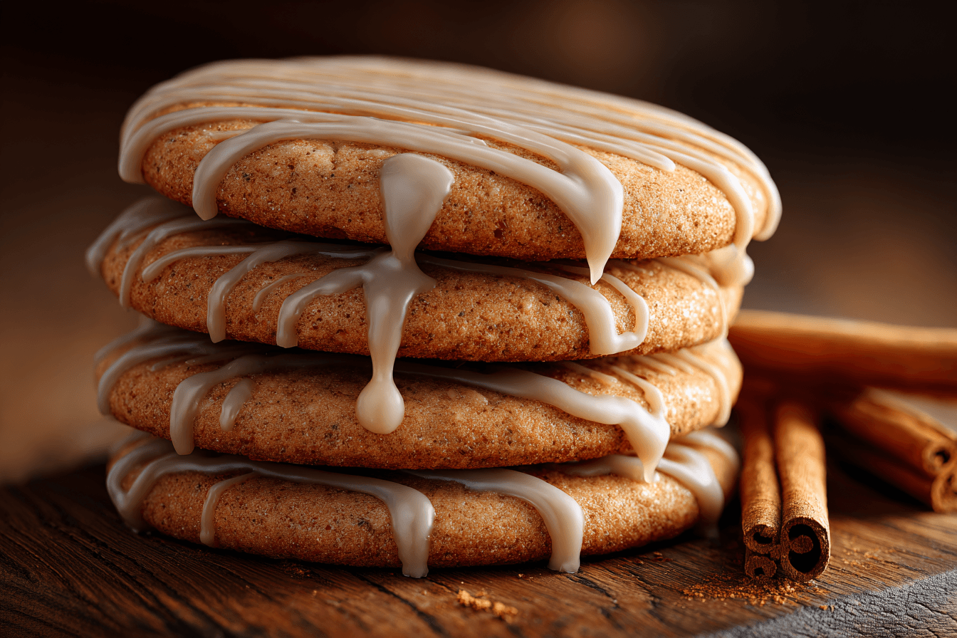 Ginger Sugar Cookies with Cinnamon Glaze