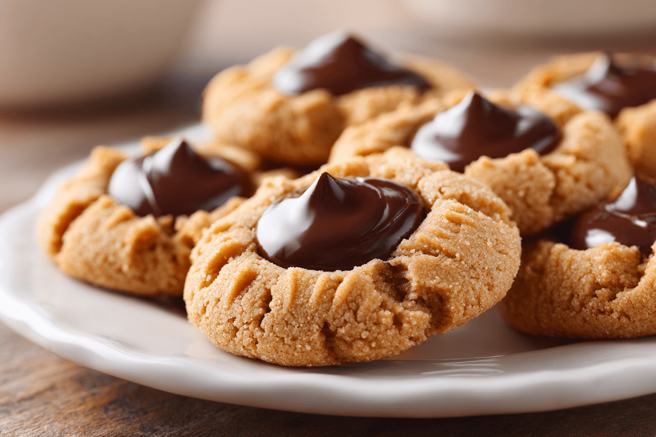 Peanut Butter Blossom Cookies