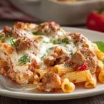 Ricotta & Meatball Ziti Casserole