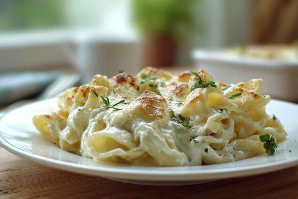 Lazy Alfredo Bake
