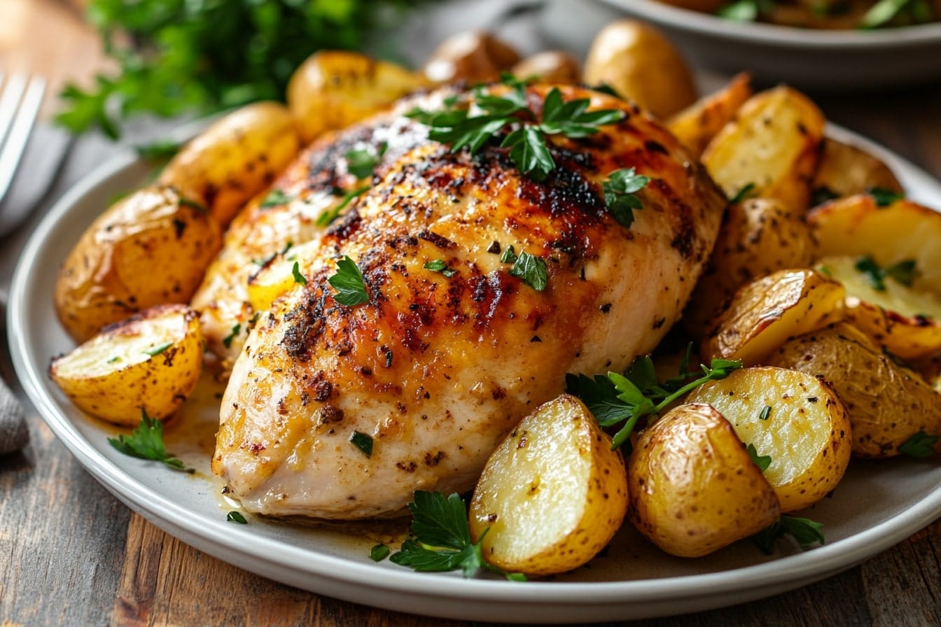 Roasted Chicken Breast with Potatoes