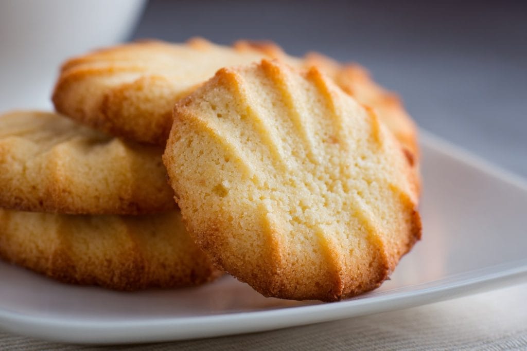 Vanilla Almond Shortbread Cookies