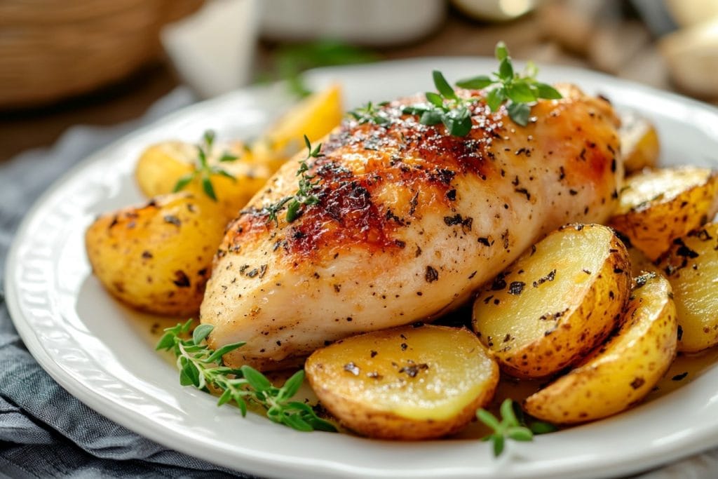 Roasted Chicken Breast with Potatoes